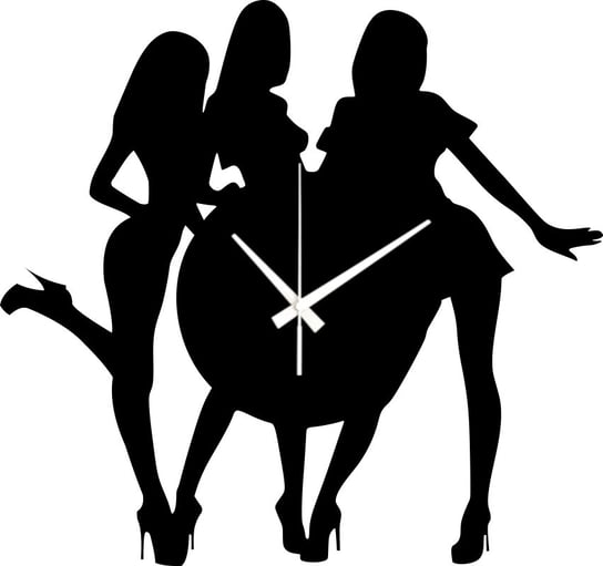 Zegar Ścienny do Klubu Baru Dziewczyny Kobiety 45 cm Inna marka