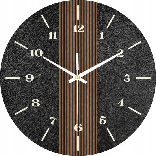 Zegar Ścienny do Kuchni Biura Ozdobny Pasy 30cm Plexido