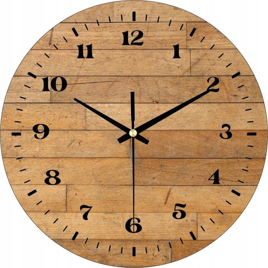 Zegar Ścienny do Kuchni Jadalni Ozdobny Drewno Art Plexido