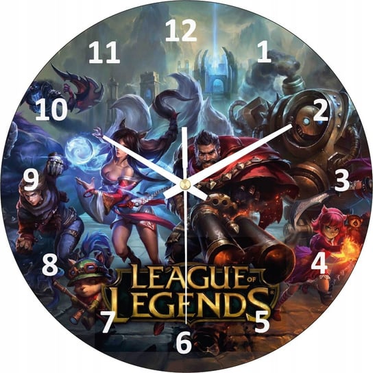 Zegar Ścienny do Pokoju League of Legends 30 cm Plexido