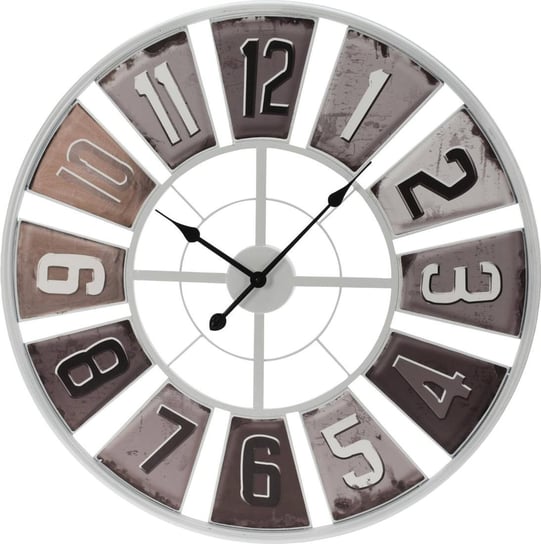 Zegar ścienny do salonu z industrialną tarczą, Ø 80 cm, biały Segnale