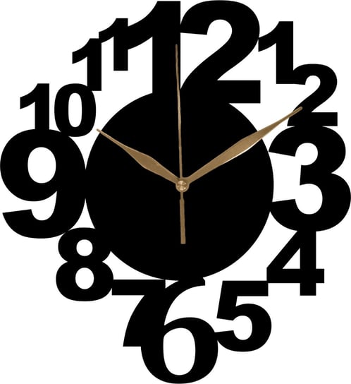 Zegar Ścienny Drewniany Arabskie Liczby W Kole Oryginalny Zegar 35 cm Inna marka