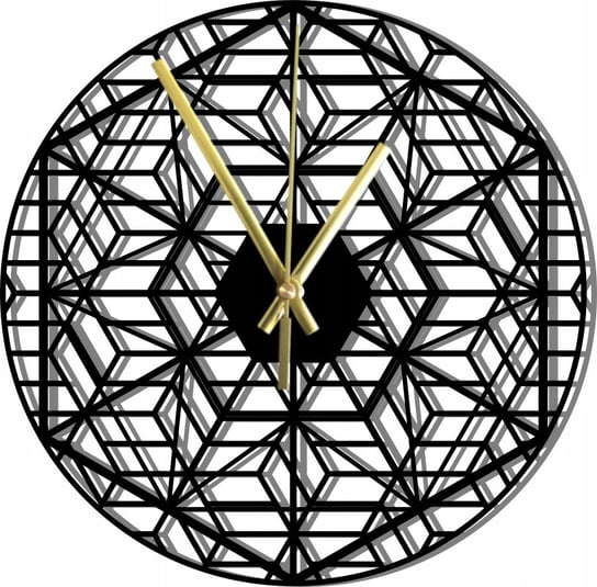 Zegar Ścienny Drewniany Ażurowy do Salonu Modern Loft 45 cm Inna marka