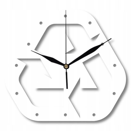 Zegar Ścienny Drewniany Biały Industrialny Loft Modny Dixi 35 cm Inna marka