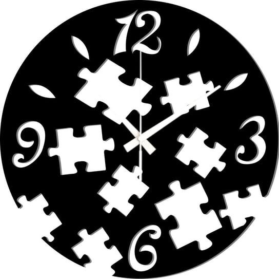 Zegar Ścienny Drewniany Brakujący puzzel Puzzle 45 cm Inna marka
