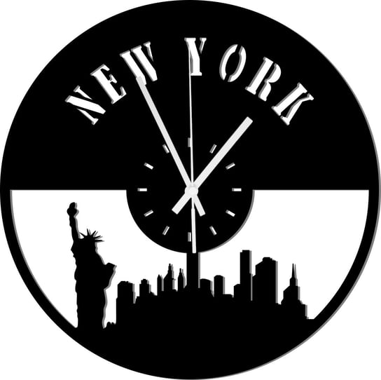 Zegar Ścienny Drewniany decor Nowy Jork New York 45 cm Inna marka