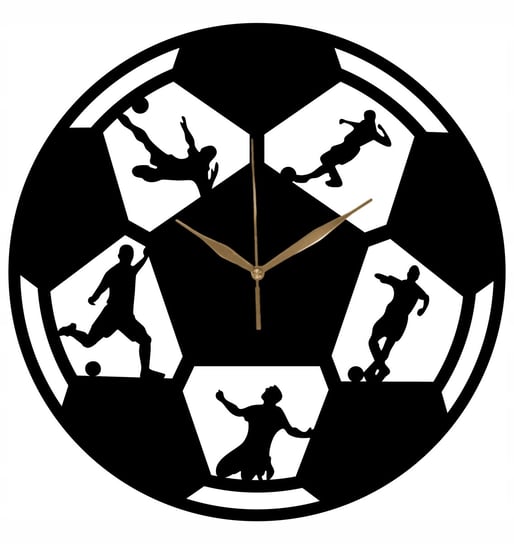 Zegar Ścienny Drewniany Dla Piłkarza Idealny Dla Dziecka Prezent 35 cm Inna marka