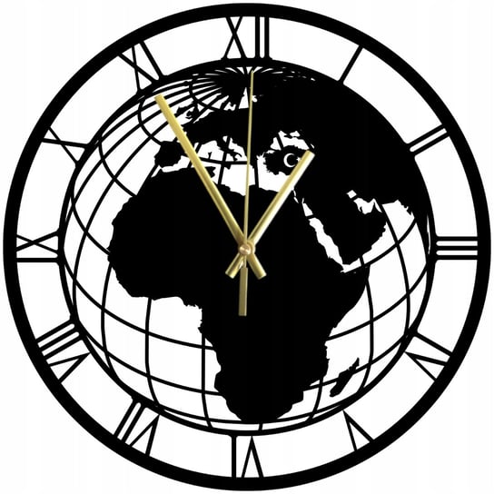 Zegar Ścienny Drewniany Globus Modny Styl Różne Kolory 45 cm Inna marka