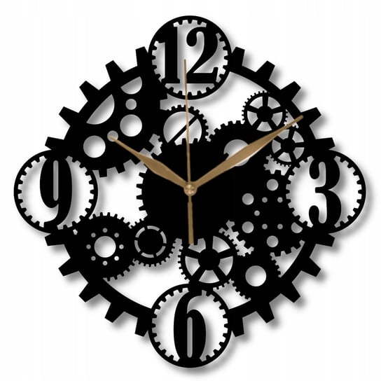 Zegar Ścienny Drewniany Industrialny Zębatka Loft 35 cm Inna marka