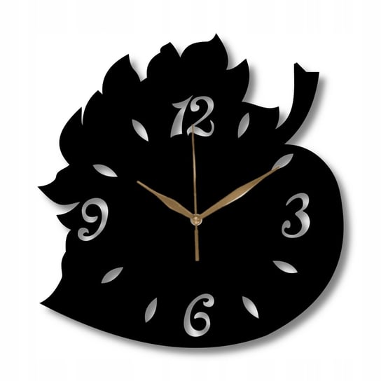 Zegar Ścienny Drewniany Liść Ogród Piękna Dekoracja 35 cm Inna marka