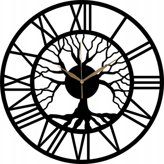 Zegar Ścienny drewniany Loft Drzewo Stylowy design 35 cm Inna marka