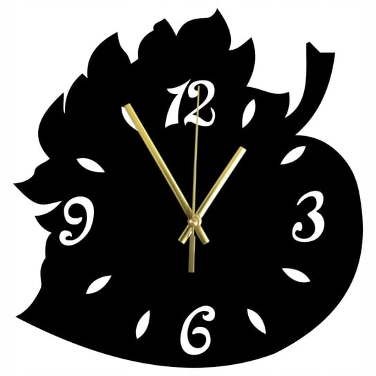Zegar Ścienny Drewniany Motyw Liścia Różne Kolory 45 cm Inna marka