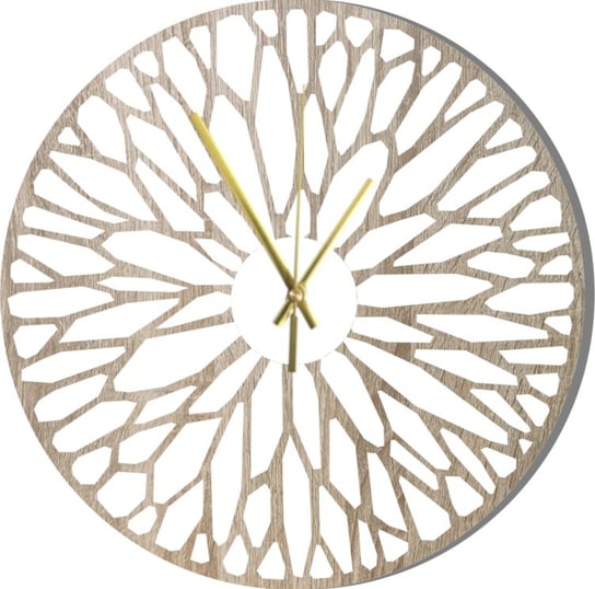 Zegar Ścienny Drewniany Ozdobny Kompozycja Abstrakcja 45 cm Inna marka