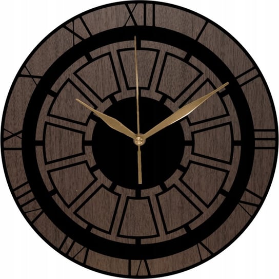 Zegar Ścienny Drewniany Rzymski Motyw Modny Prezent 35 cm Inna marka