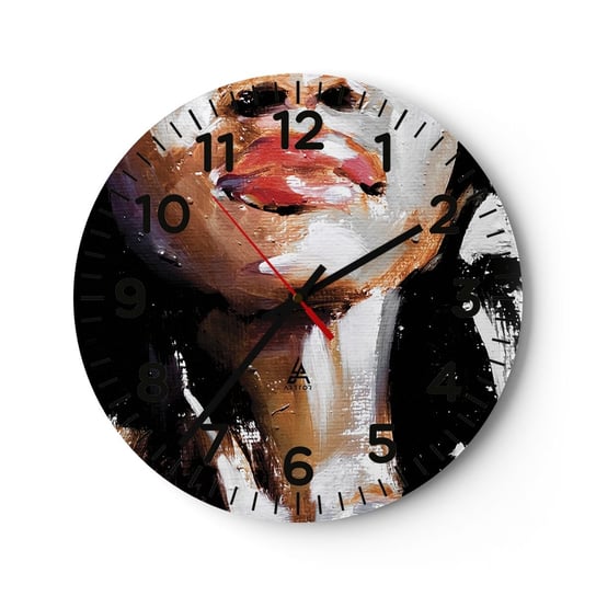 Zegar ścienny - Duma bez uprzedzeń - 30x30cm - Portret Kobiety Kobieta Afroamerykanka - Okrągły zegar ścienny - Nowoczeny Stylowy Zegar do salonu do kuchni - Cichy i Modny zegar ARTTOR