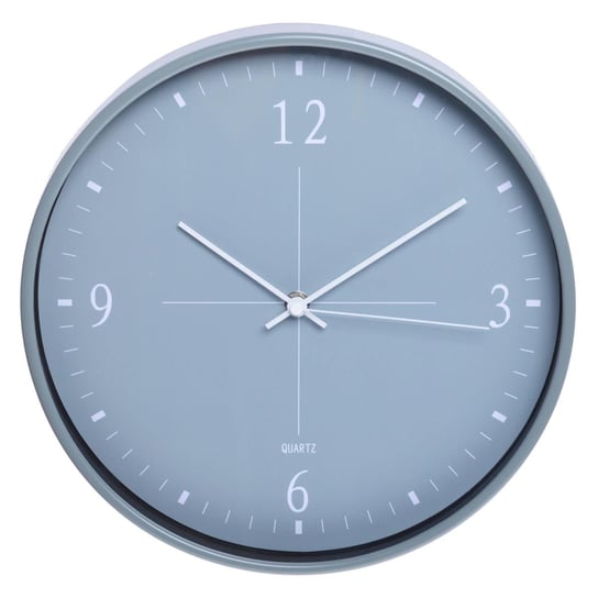 Zegar ścienny DUWEN Brou, szaro-biała, 30 cm Duwen