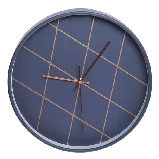 Zegar ścienny DUWEN Lavre, czarno-brązowy, 30 cm Duwen
