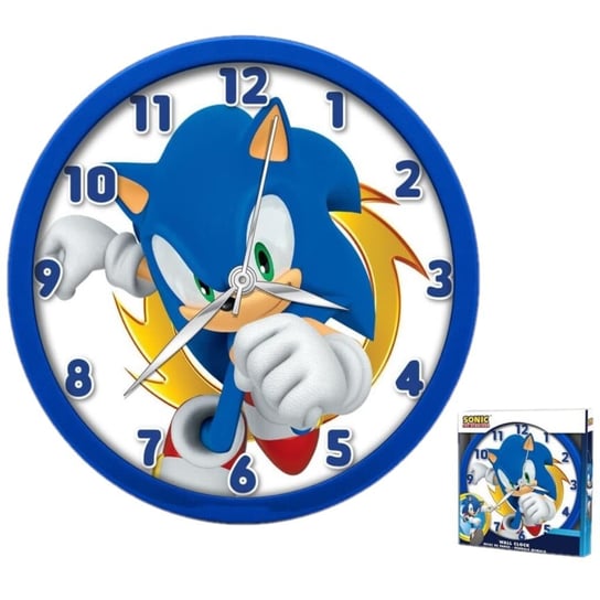 Zegar ścienny dziecięcy Sonic wiszący Kids Licensing