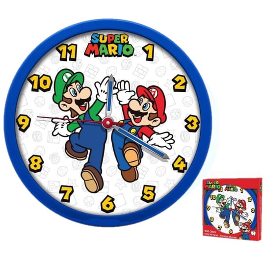 Zegar ścienny dziecięcy Super Mario na ścianę Kids Euroswan