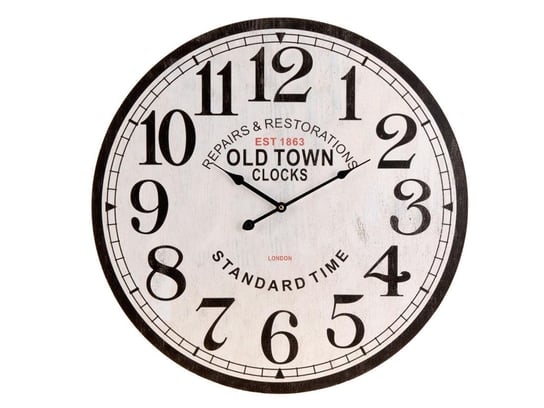 Zegar ścienny EMAKO Old Town, biało-czarny, 60 cm Inna marka