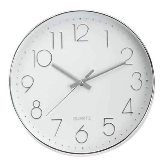Zegar ścienny EMAKO, srebrny, 30 cm Inna marka