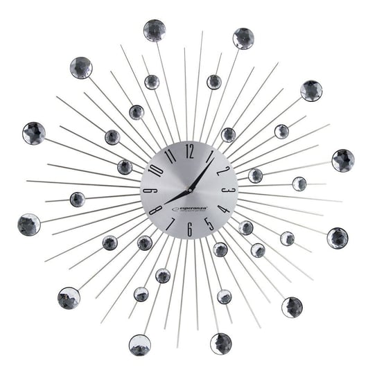 Zegar ścienny ESPERANZA Boston, srebrny, 50 cm Esperanza