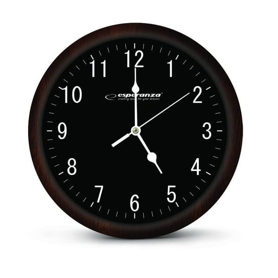 Zegar ścienny ESPERANZA Los Angeles, czarny Esperanza