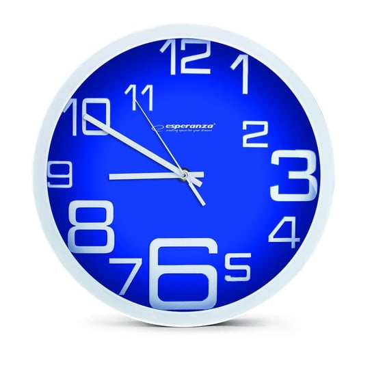 Zegar ścienny ESPERANZA Milan, niebieski Esperanza
