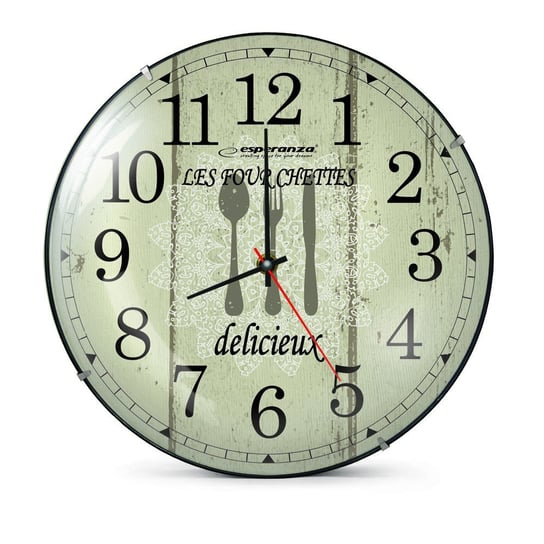 Zegar ścienny ESPERANZA Paris, zielony Esperanza