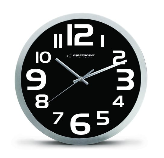 Zegar ścienny ESPERANZA Zurich, czarny Esperanza