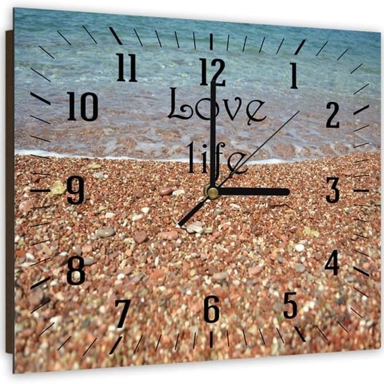 Zegar ścienny FEEBY, Morze Plaża Kamienie 30x30 Feeby