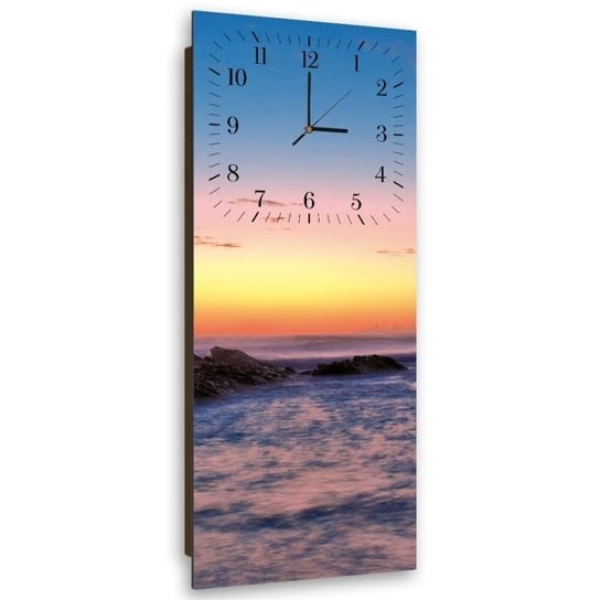 Zegar ścienny FEEBY, Zachód Słońca Morze 30x90 Feeby