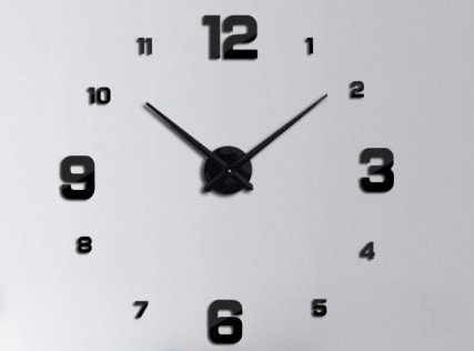 Zegar ścienny GATITO, czarny, 70-130 cm ikonka