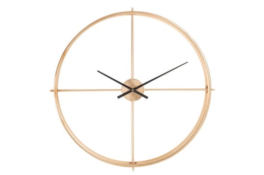Zegar ścienny Gold, metal, złoty, 80x80x9 cm (JL84055) J-Line
