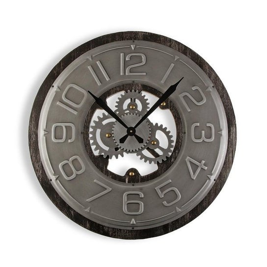Zegar Ścienny industrial (58 cm) Metal Drewno MDF bigbuy home
