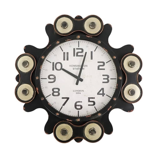 Zegar Ścienny Industrialny COG 60x60 cm RustykalneUchwyty