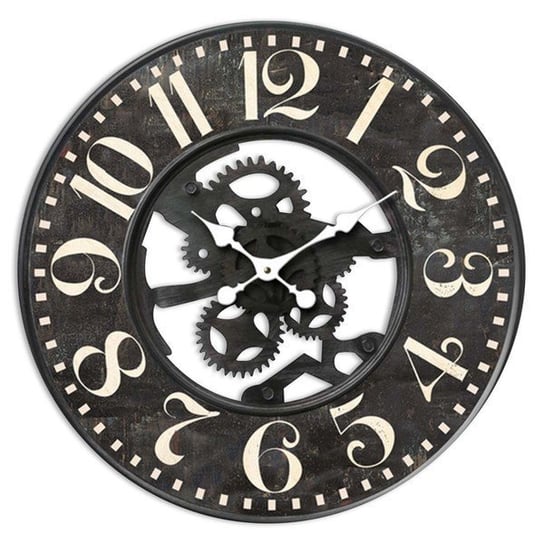 Zegar Ścienny Industry Czarny (59 cm) Metal bigbuy home