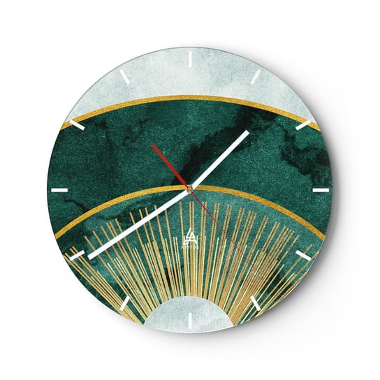 Zegar ścienny - Inny układ słoneczny - 40x40cm - Art Deco Nowoczesny Abstrakcja - Okrągły zegar ścienny - Nowoczeny Stylowy Zegar do salonu do kuchni - Cichy i Modny zegar ARTTOR