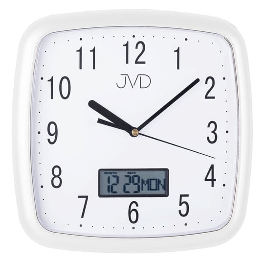 Zegar ścienny JVD DH615.4 26 x 26 cm Data Cichy mechanizm JVD