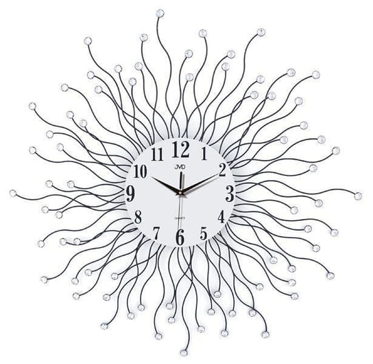 Zegar ścienny JVD HJ19 z kryształkami średnica 78 cm JVD