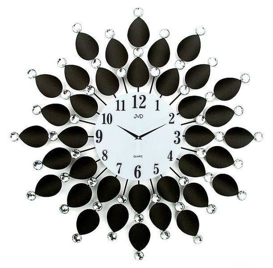 Zegar ścienny JVD HJ76 z kryształkami średnica 45 cm JVD