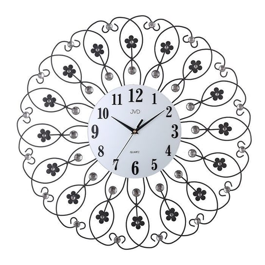 Zegar ścienny JVD HJ86 z kryształkami średnica 60 cm JVD