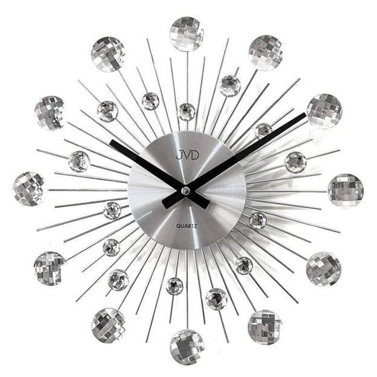 Zegar ścienny JVD HT111.1 z kryształkami, średnica 36 cm JVD