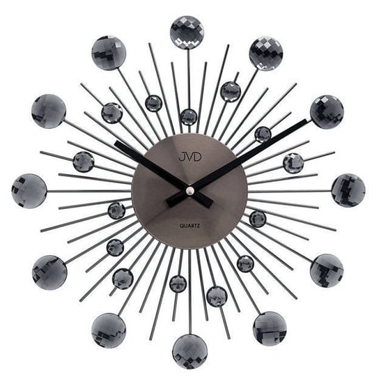 Zegar ścienny JVD HT111.3 z kryształkami, średnica 36 cm JVD