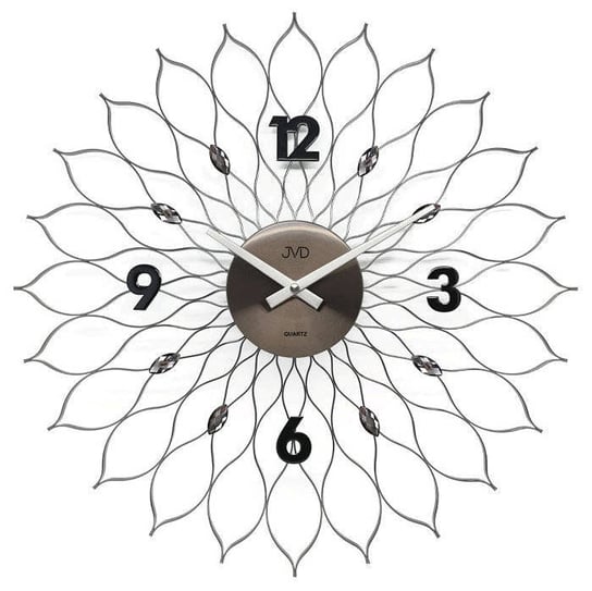 Zegar ścienny JVD HT115.3 z kryształkami, średnica 49 cm JVD