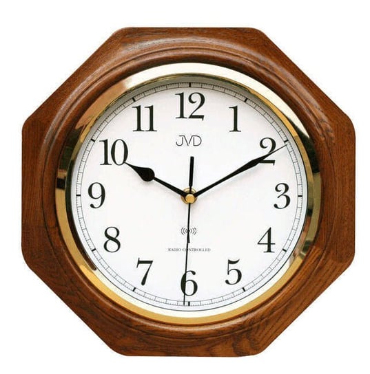 Zegar ścienny JVD NR7172.1 Drewniany DCF77 JVD