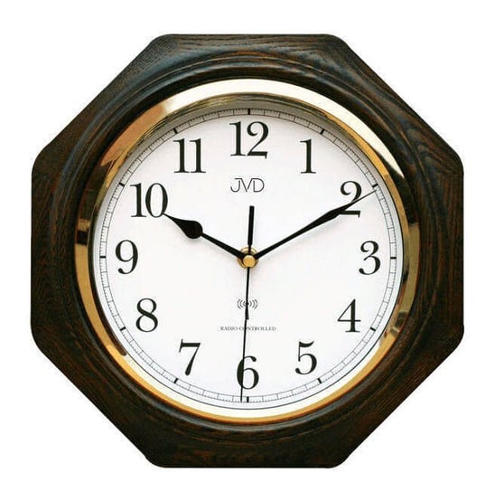 Zegar ścienny JVD NR7172.2 Drewniany DCF77 JVD