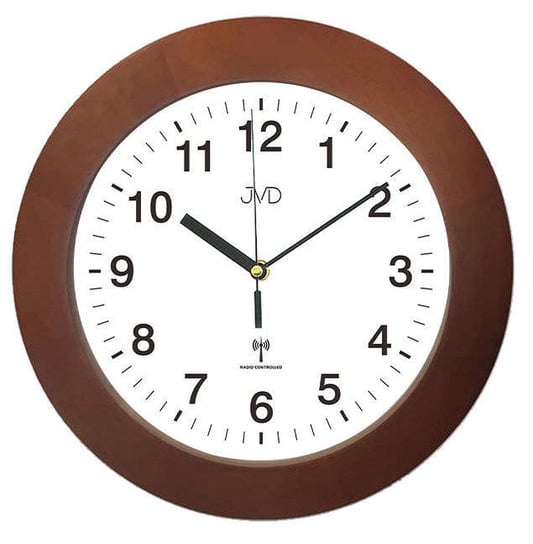 Zegar ścienny JVD RH2226.41 Drewniany DCF77 33 cm JVD