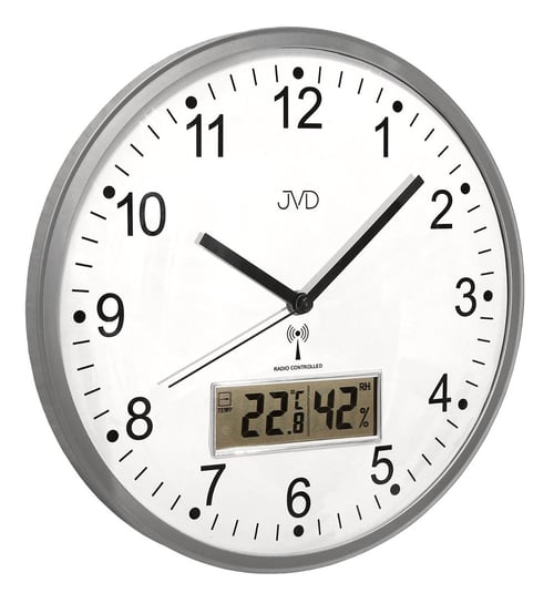 Zegar ścienny JVD RH78.1 Termometr Higrometr DCF77 JVD
