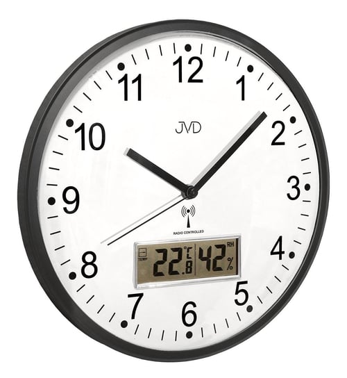 Zegar ścienny JVD RH78.2 Termometr Higrometr DCF77 JVD